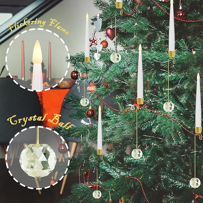 Remote-Control Flameless Christmas Tree Candles