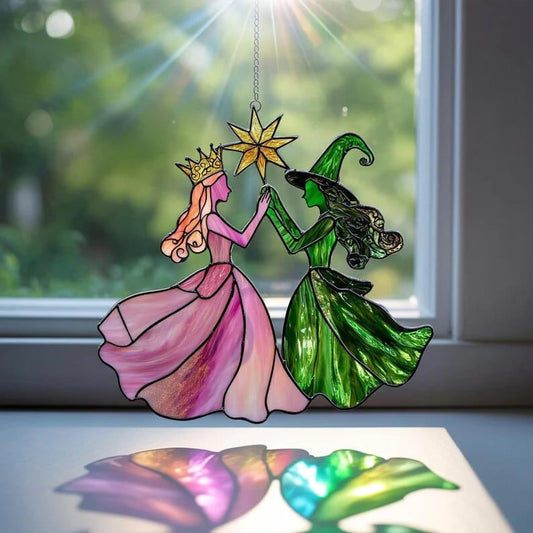 🔥Last Day 50% OFF -🔮Princess & Witch Colorful Suncatcher
