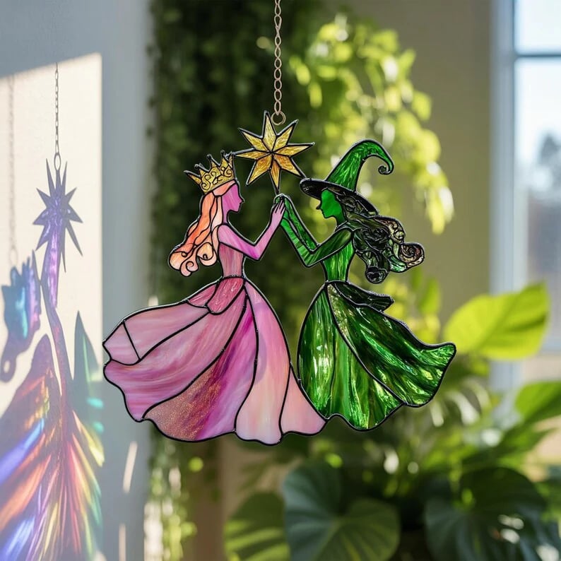 🔥Last Day 50% OFF -🔮Princess & Witch Colorful Suncatcher