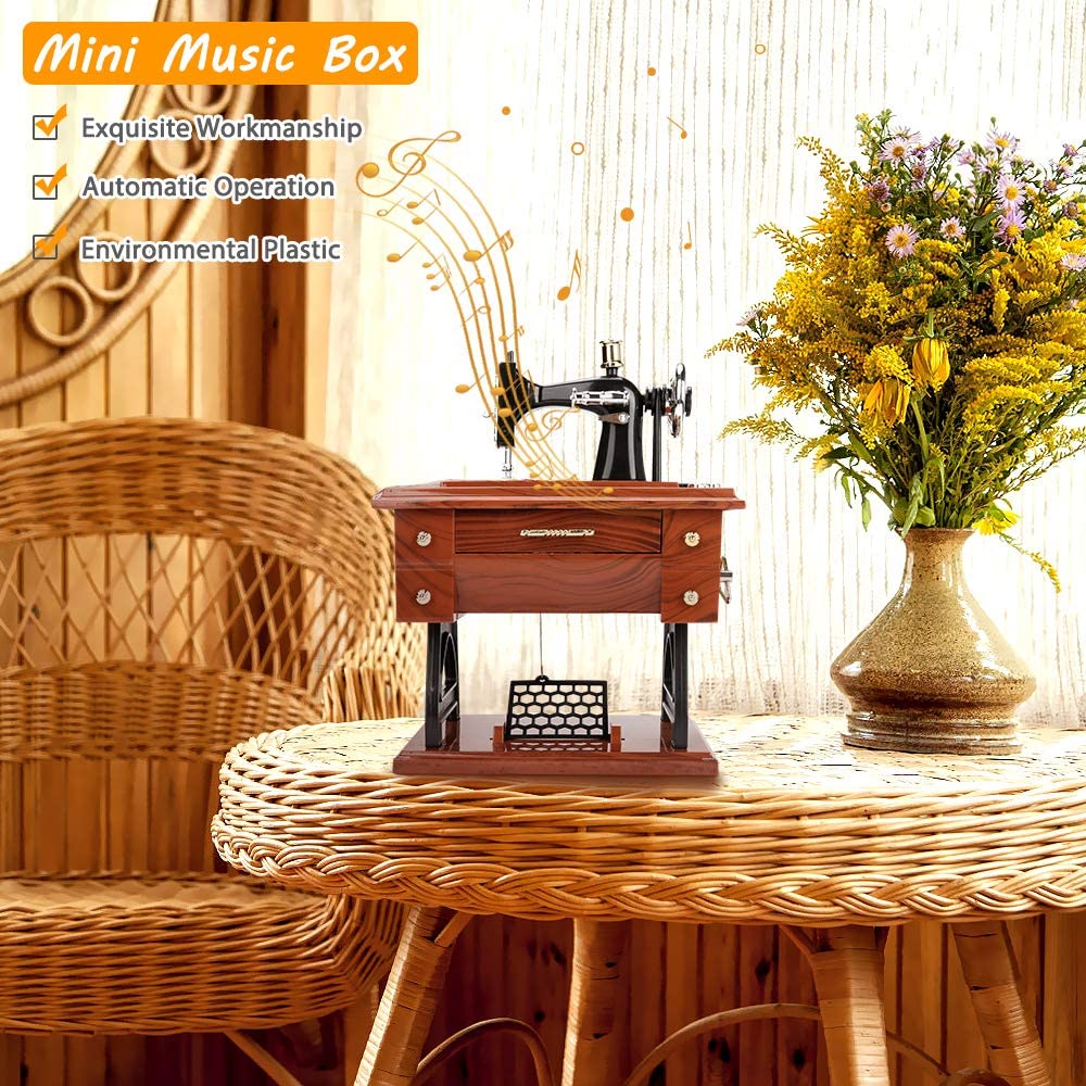 LAST DAY SALE 49% OFF💥Vintage Sewing Machine Design Music Box🎶