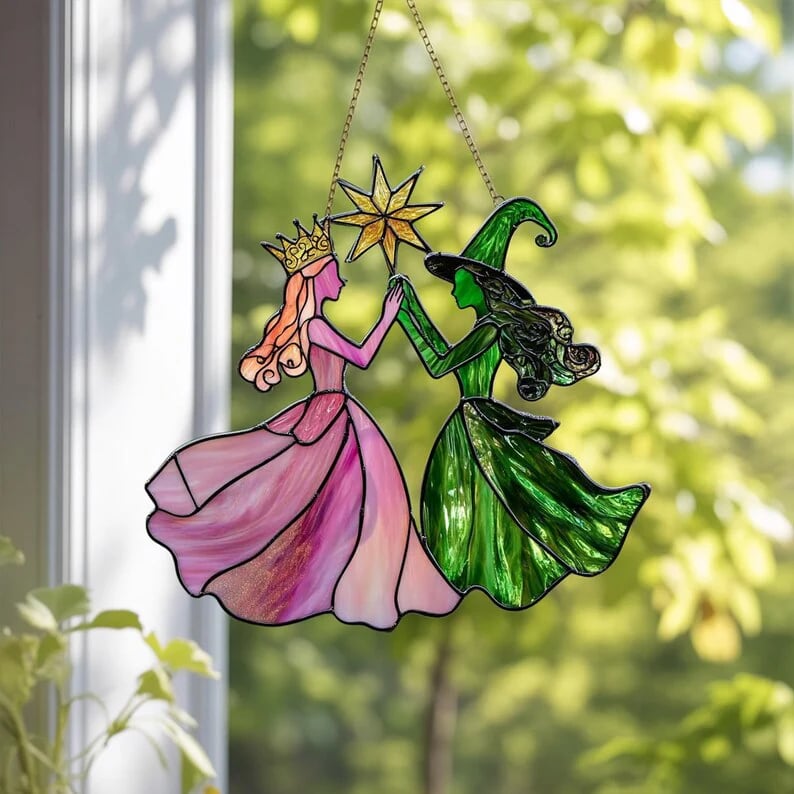 🔥Last Day 50% OFF -🔮Princess & Witch Colorful Suncatcher
