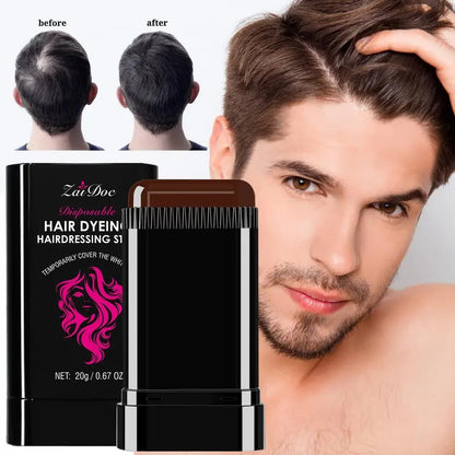 ZaiDoc™ Instant Root Touch-Up Stick with Styling Comb (2-in-1 Design)
