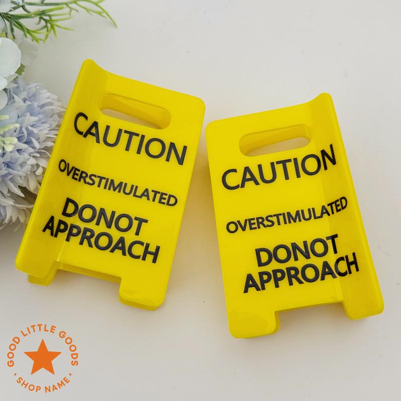 (🎄Early Christmas Sale 49%)⚠️Caution Overstimulated Sign Hair Claw Clip