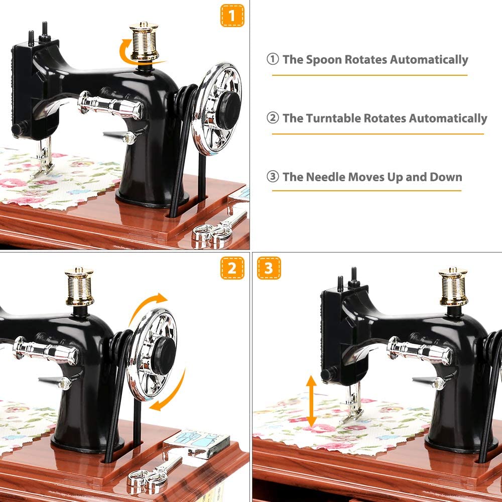 LAST DAY SALE 49% OFF💥Vintage Sewing Machine Design Music Box🎶