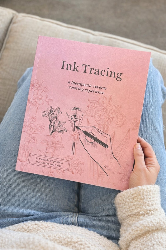 Mindful Ink Tracing: The Therapeutic Art Experience for Absolute Beginners (Subtitle: Premium Edition | Thick Watercolor Paper | 10 Frame-Ready Prints)