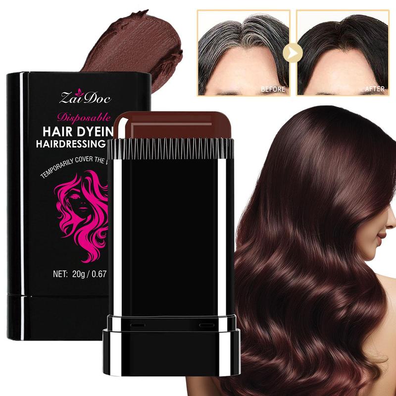 ZaiDoc™ Instant Root Touch-Up Stick with Styling Comb (2-in-1 Design)