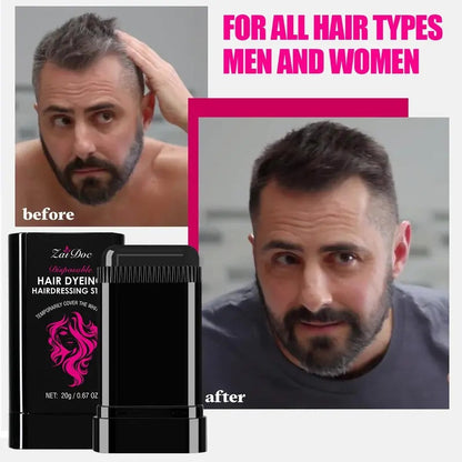 ZaiDoc™ Instant Root Touch-Up Stick with Styling Comb (2-in-1 Design)