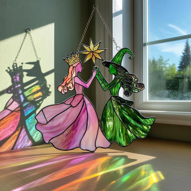 🔥Last Day 50% OFF -🔮Princess & Witch Colorful Suncatcher