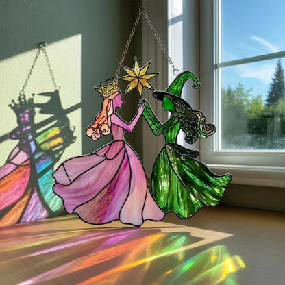 🔥Last Day 50% OFF -🔮Princess & Witch Colorful Suncatcher