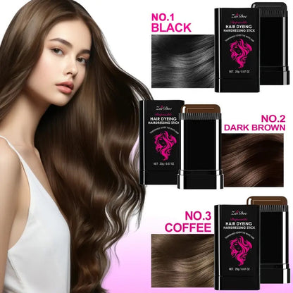 ZaiDoc™ Instant Root Touch-Up Stick with Styling Comb (2-in-1 Design)